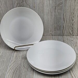 Rosenthal Continental Classic Modern White 7 5/8" Salad Plates Germany Set of 4